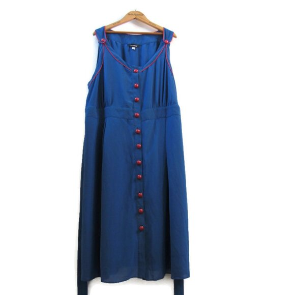 Anna Scholz Piped Pinafore Dress - Picture 4 of 7